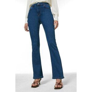 KAREN MILLEN  Power Cut Kick Flare Jean Size 6